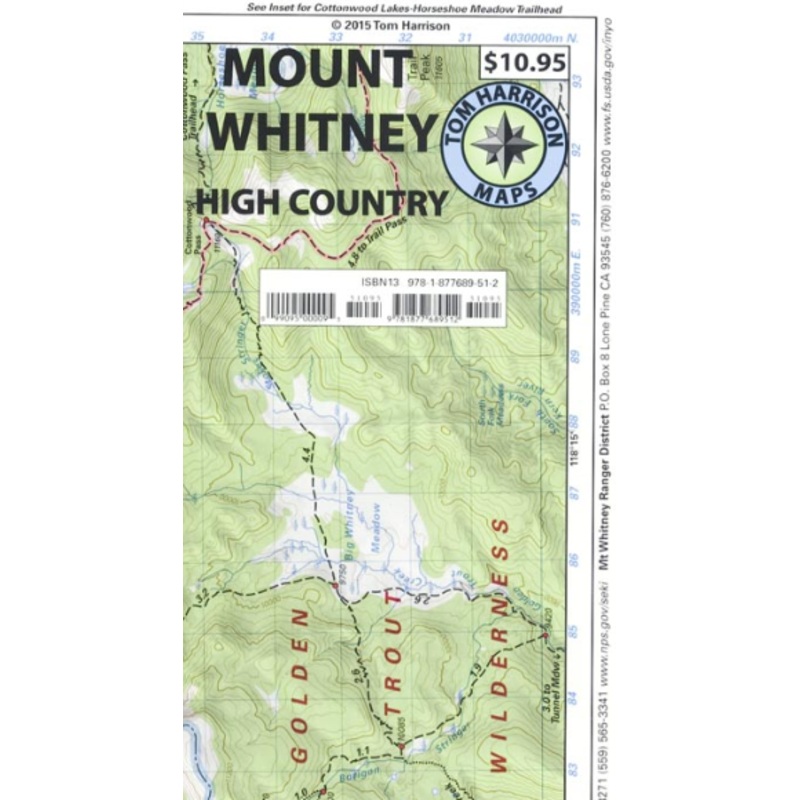 Mt Whitney High Country Map