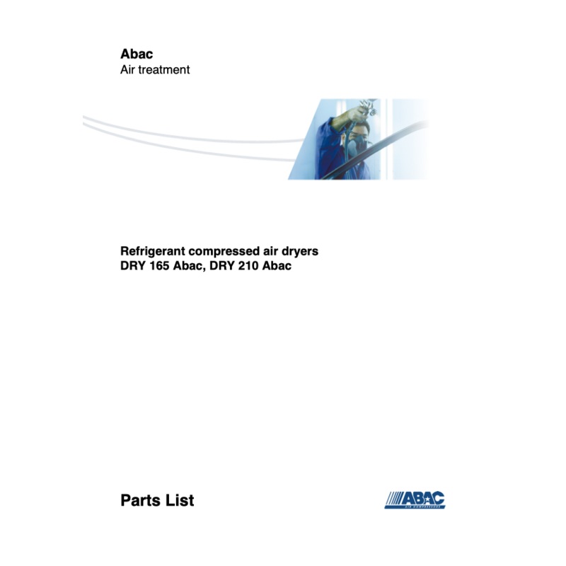 ABAC Dry 165 & 210 Parts Manual From 2020