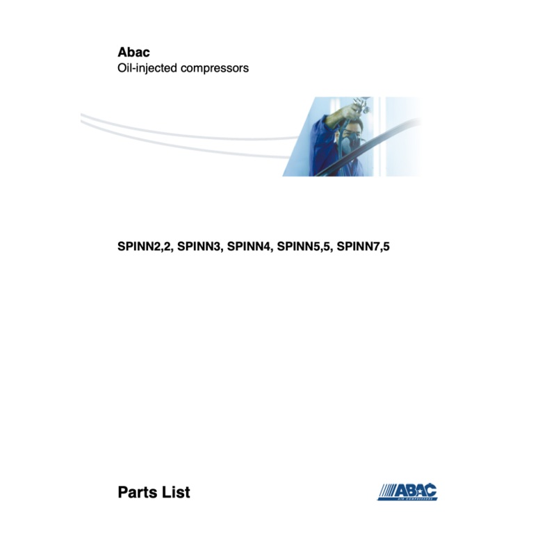 ABAC Spinn 2.2 – 7.5kW Parts Manual From 2021