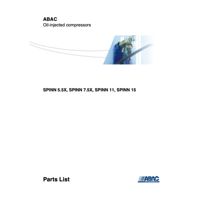 ABAC Spinn 5.5X – 15kW Parts Manual From 2017