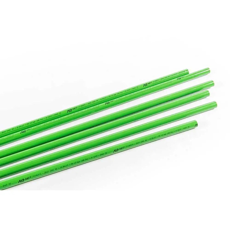 Airnet Aluminium Pipe – Green – 6M