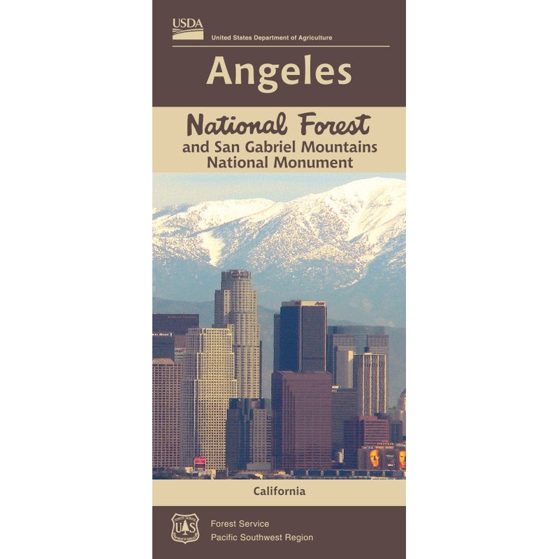 Angeles National Forest and San Gabriel Mountains National Monument Map