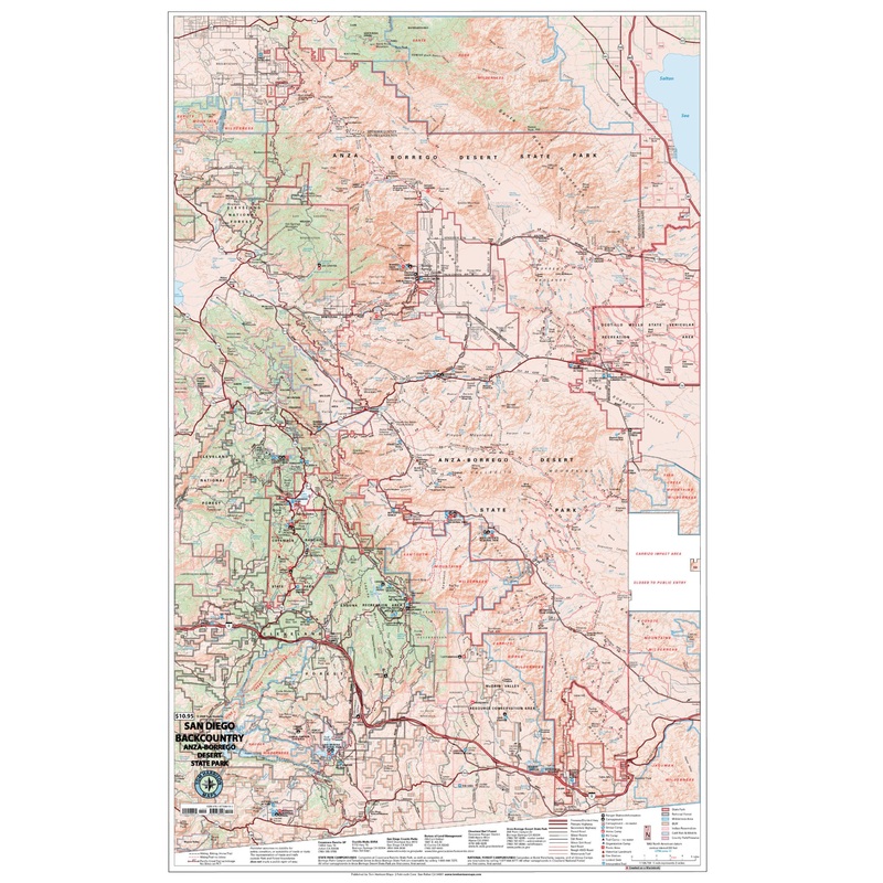 San Diego Backcountry Map