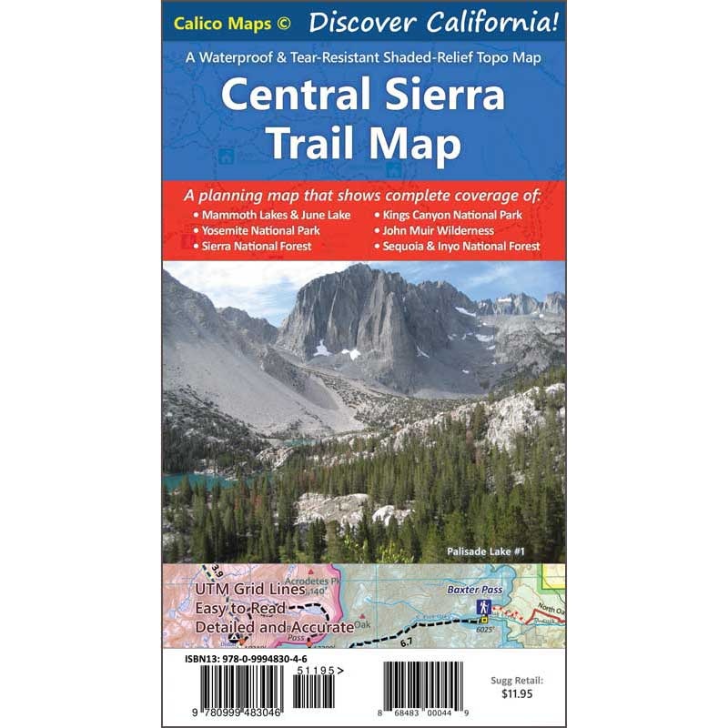 Central Sierra Trail Map