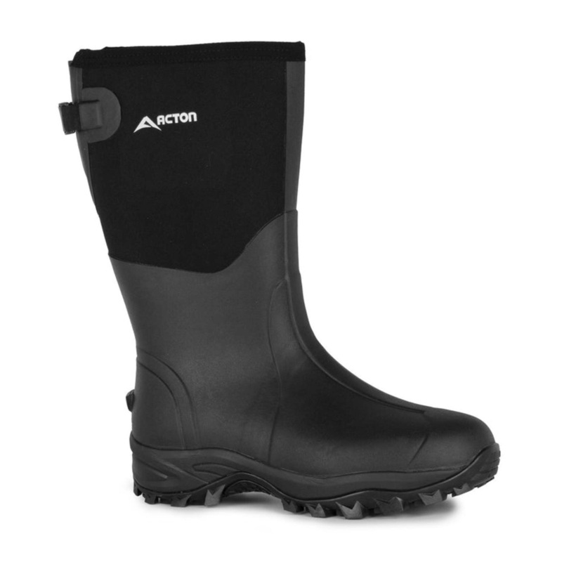 Acton 14 Sportsman Insulated Rubber & Neoprene Rain Boots – Waterproof, Antimicrobial, Breathable, Durable, with EVA Insole & Adjustable Strap