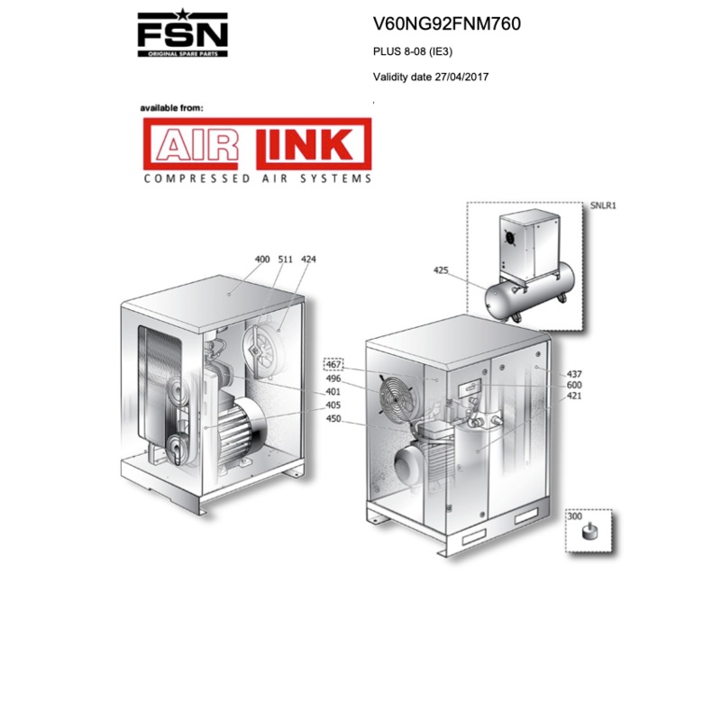 Fini / FSN PLUS 8-08 (IE3) Parts Manual From 2017