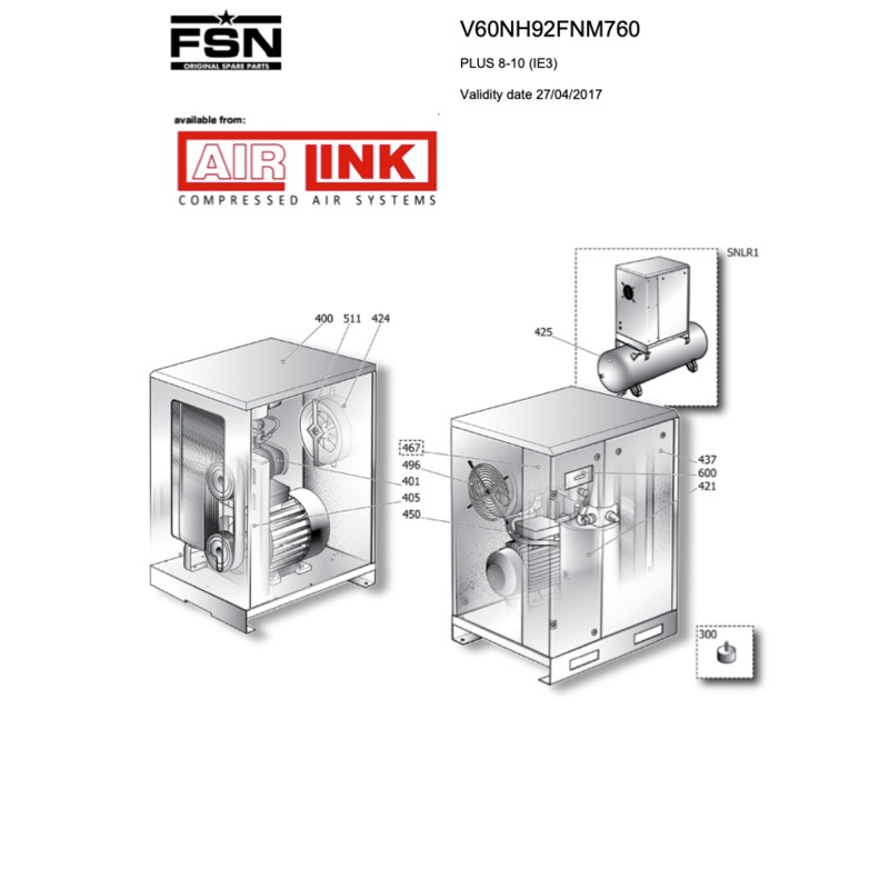 Fini / FSN PLUS 8-10 (IE3) Parts Manual From 2017