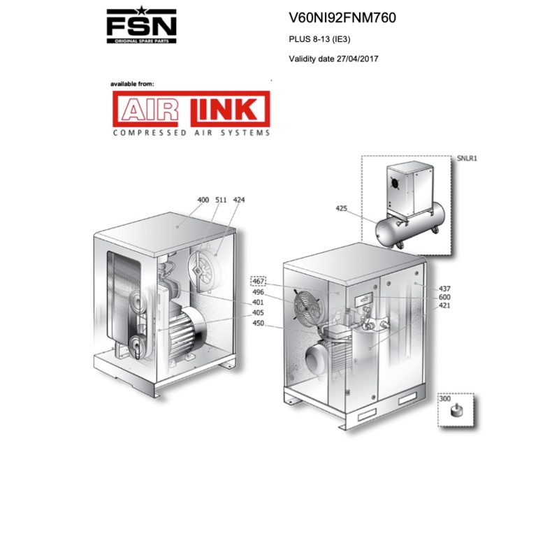 Fini / FSN PLUS 8-13 (IE3) Parts Manual From 2017