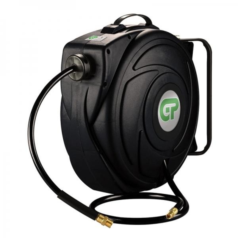 GP Black 17M Compressed Air Retractable PVC Hose Reel – HR5-315BCBKH