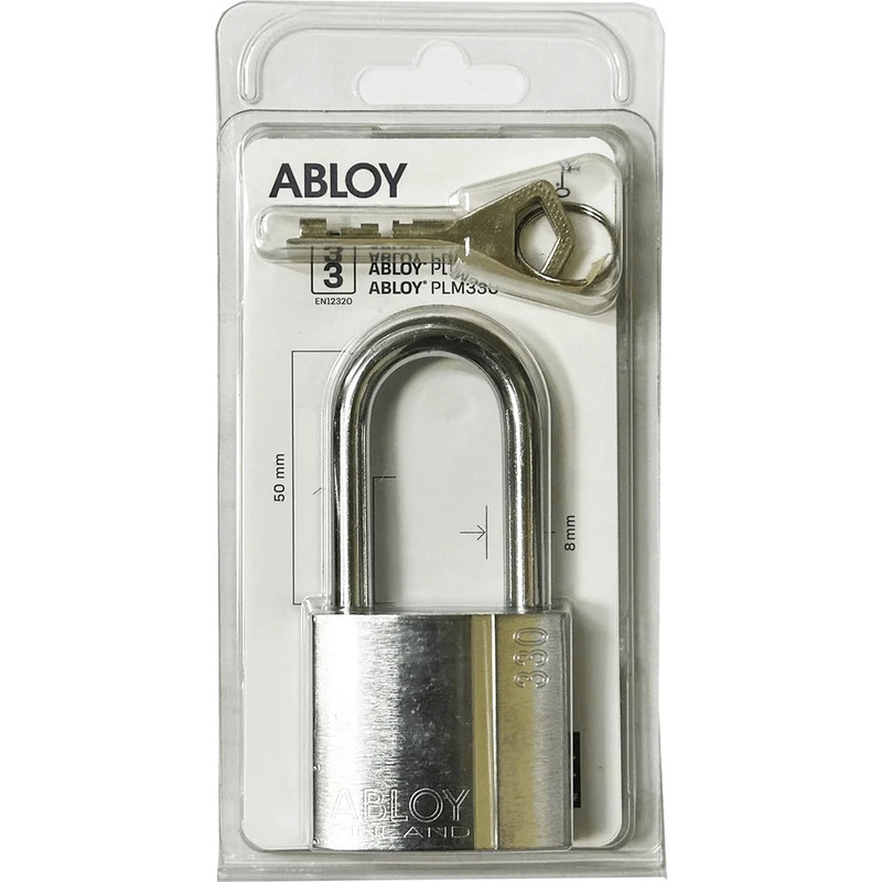 Abloy PL330/50 High Security Padlock (Long Shackle)