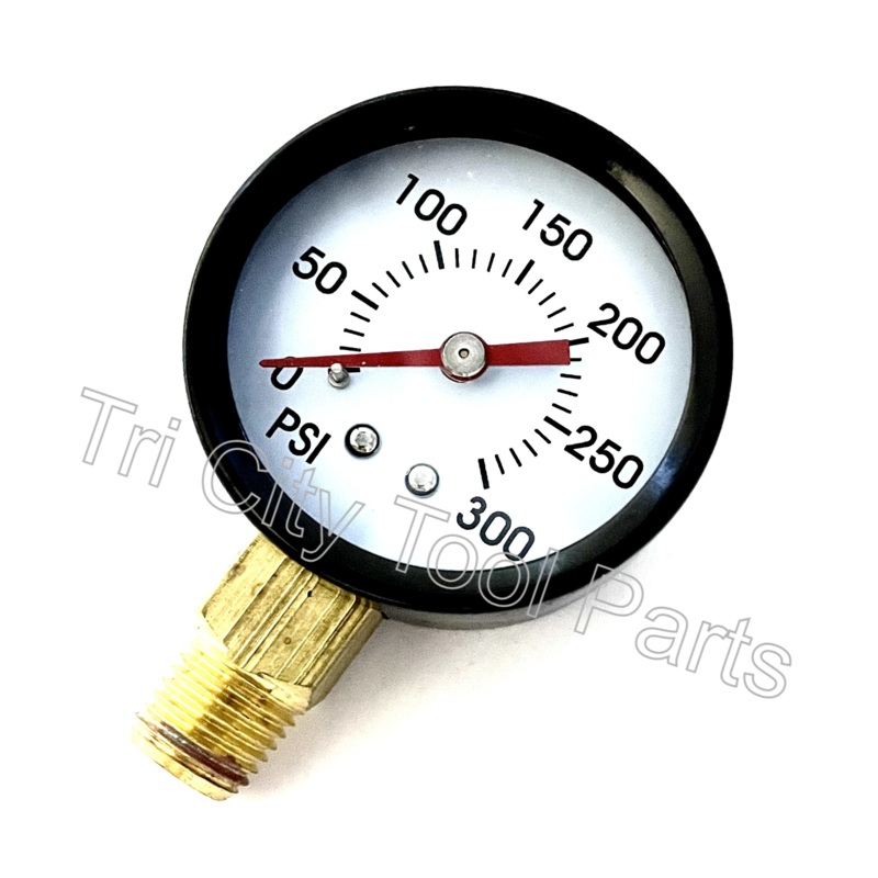 032-0144 Gauge Air Compressor 2 300 PSI X 1/4 NPT Gauge Coleman Powermate
