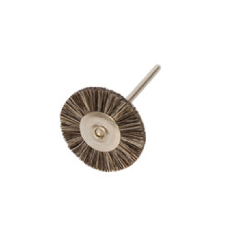 1 INCH MOUNTED BRUSH, SOFT, 3/32 MANDREL