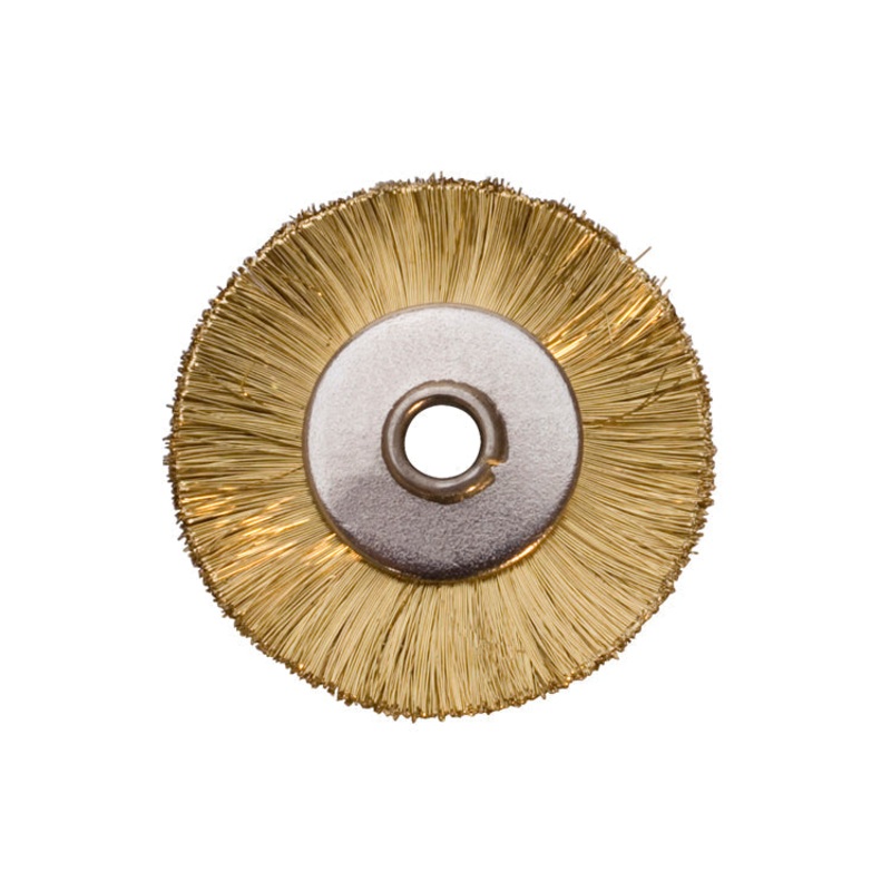 1 INCH UNMOUNTED BRUSH, BRASS STRAIGHT, 3/32 HOLE