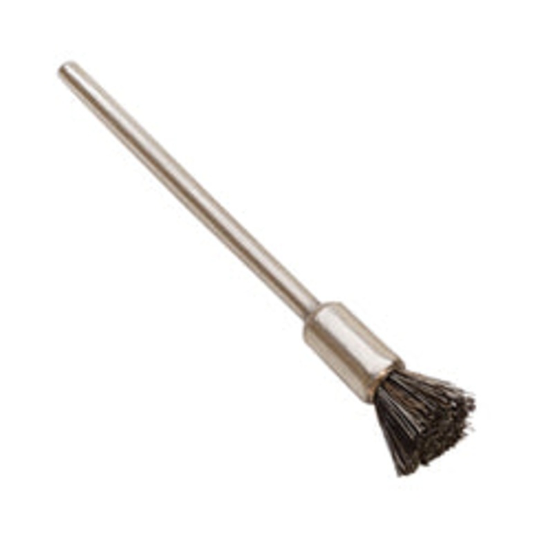 1/4 END BRISTLE BRUSH, SOFT, 3/32 MANDREL