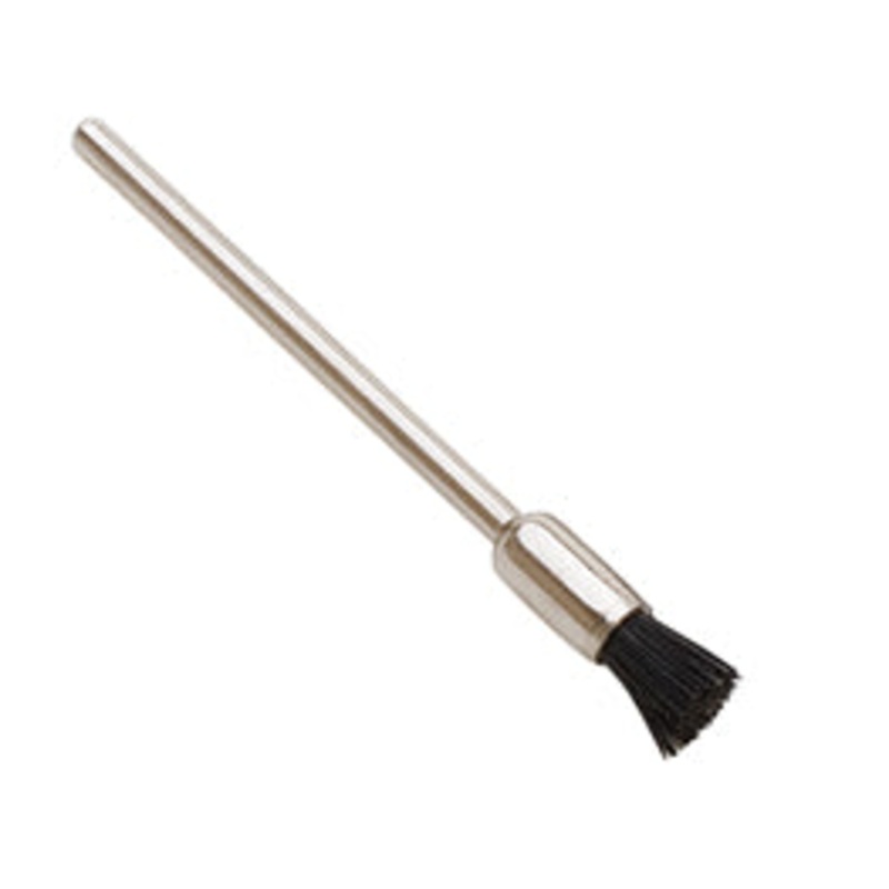 1/4 END BRISTLE BRUSH, STIFF, 3/32 MANDREL