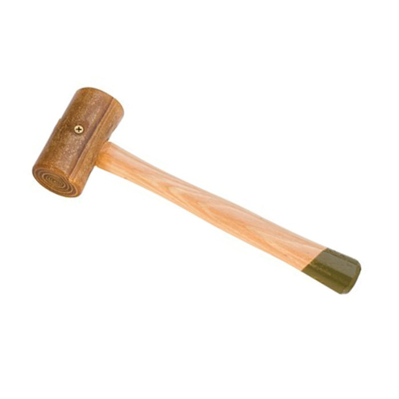 1-1/2 Weighted Rawhide Hammer Mallet – Size 8 – 12 oz Made in USA