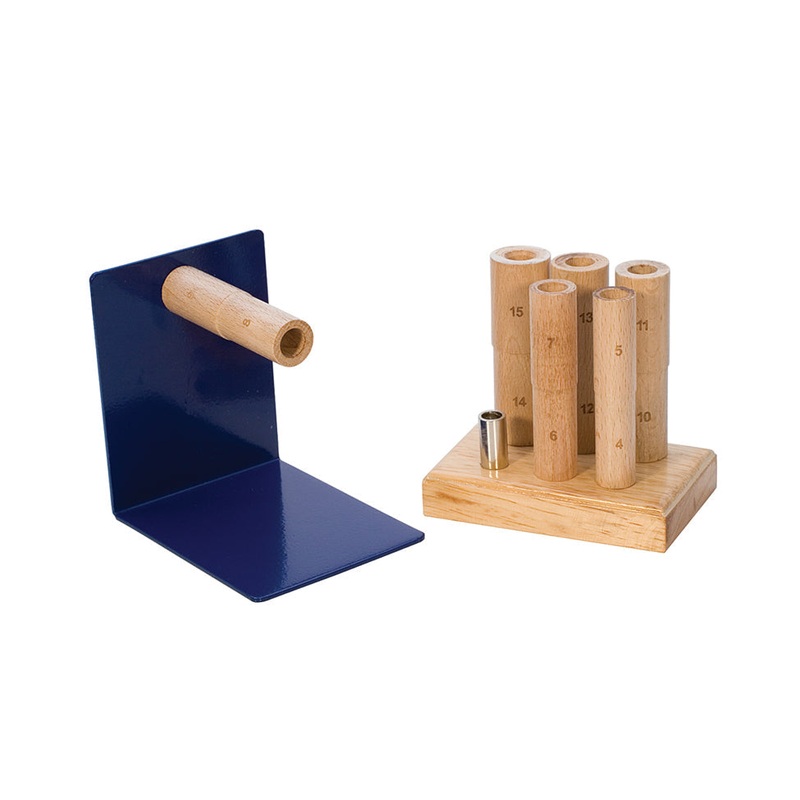 Wooden Multimandrel Set with Stand & Whole Sizes 4-15