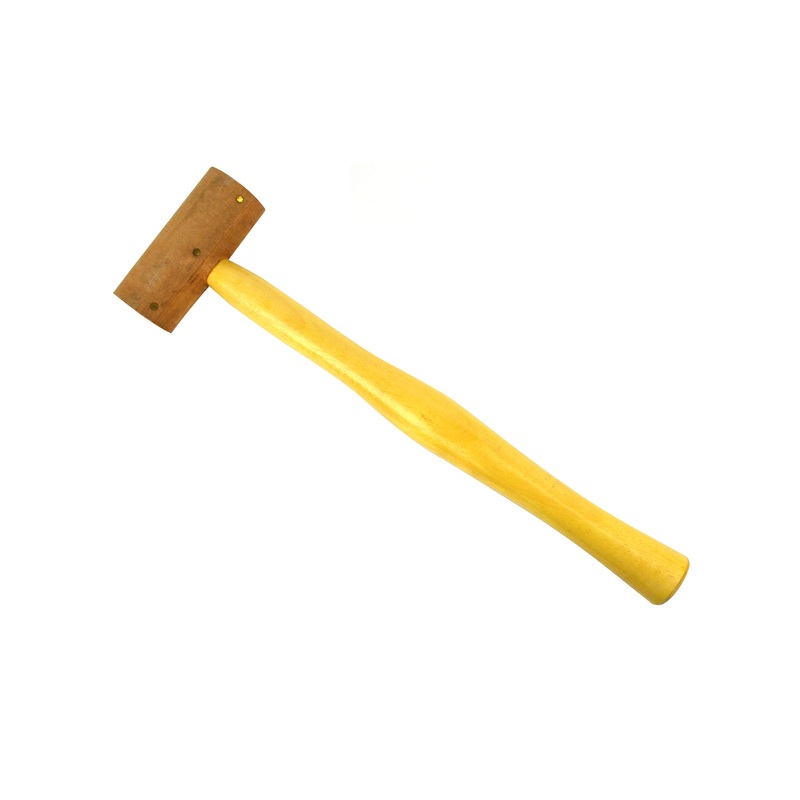 1 Natural Rawhide Hammer Leather Mallet