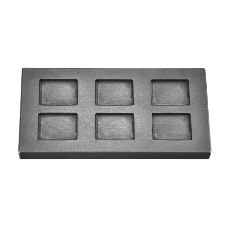 1/2 Troy Ounce Multi Cavity Gold Rectangular Graphite Ingot Mold
