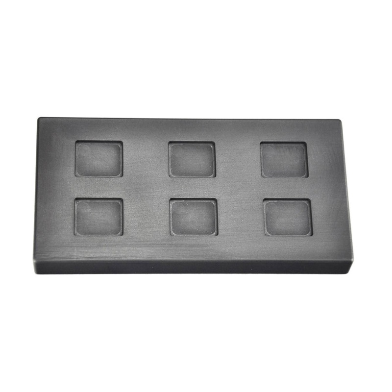 1/4 Troy Ounce Multi Cavity Gold Rectangular Graphite Ingot Mold