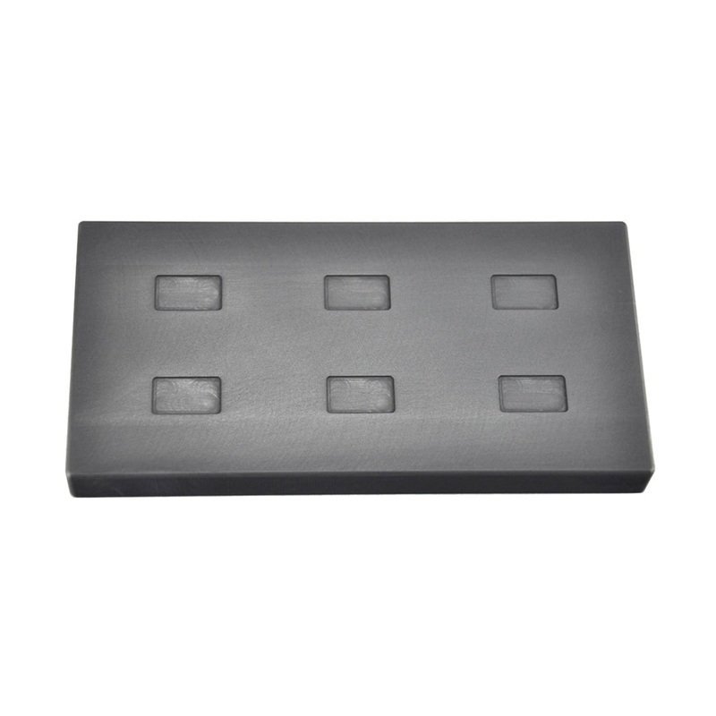 1 Gram Multi Cavity Gold Rectangular Graphite Ingot Mold