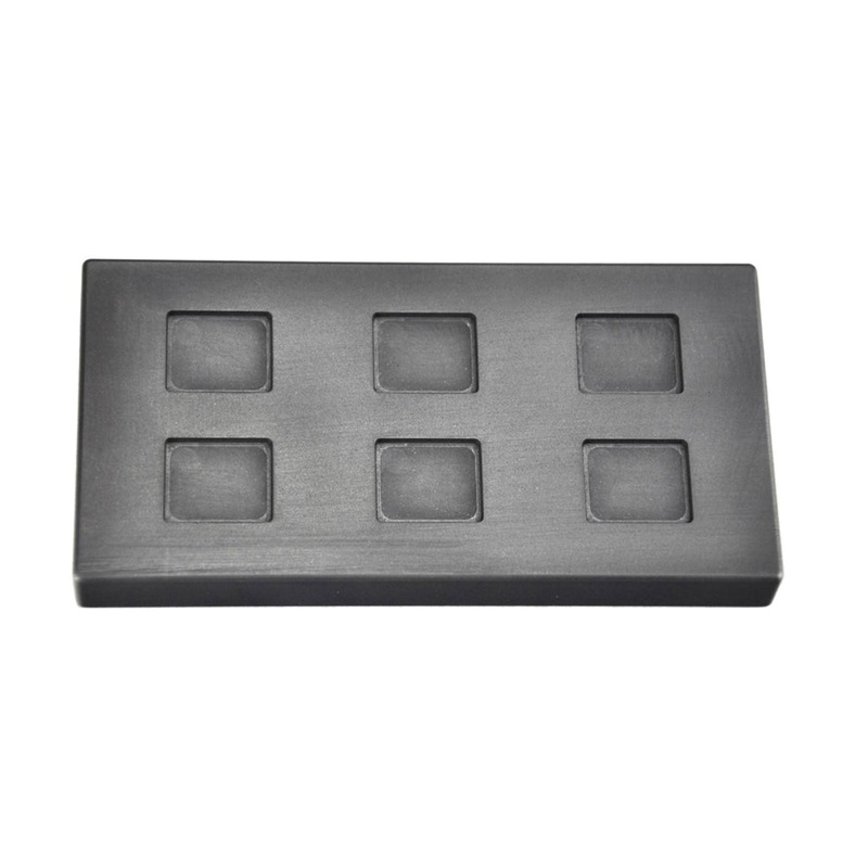 10 Gram Multi Cavity Gold Rectangular Graphite Ingot Mold