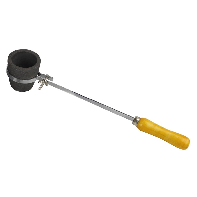 1 Kg Foundry Crucible and 16 Adjustable Tong Set