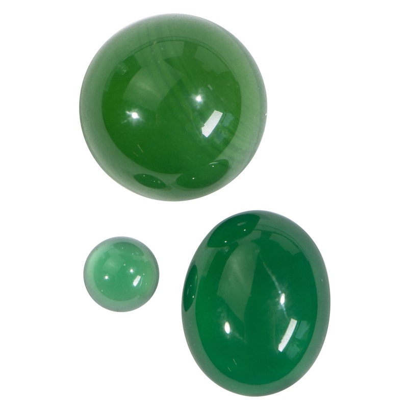 10 MM Green Onyx Round Cabochon – Per Piece