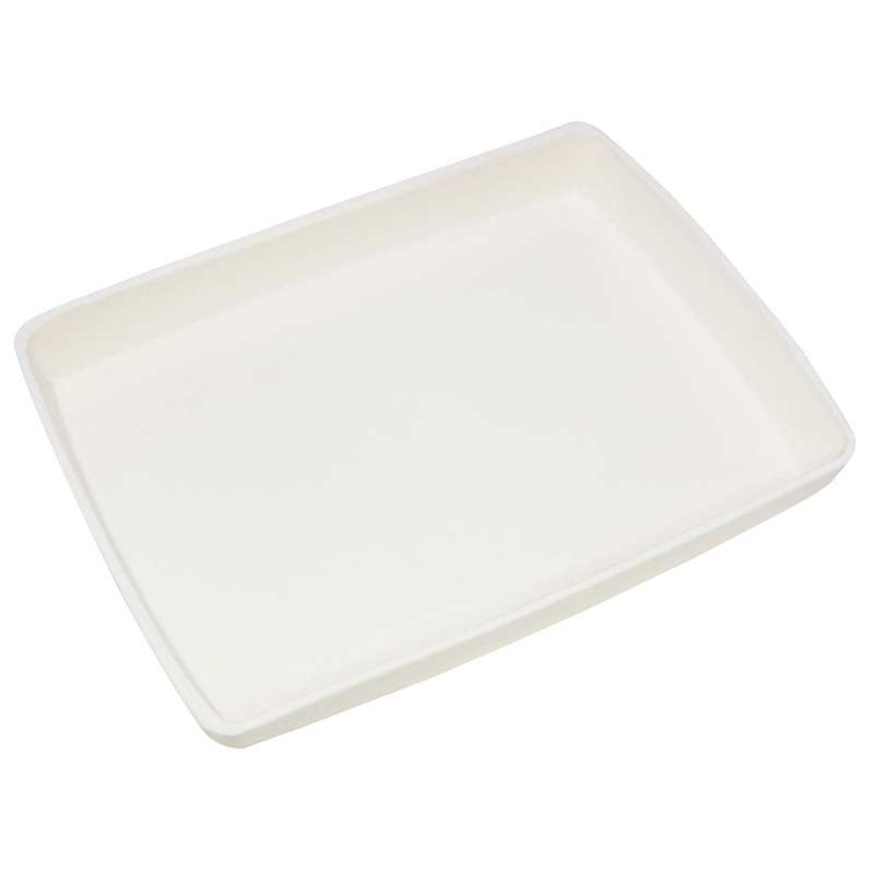 White Plastic Tray 4-1/2 x 3-1/2