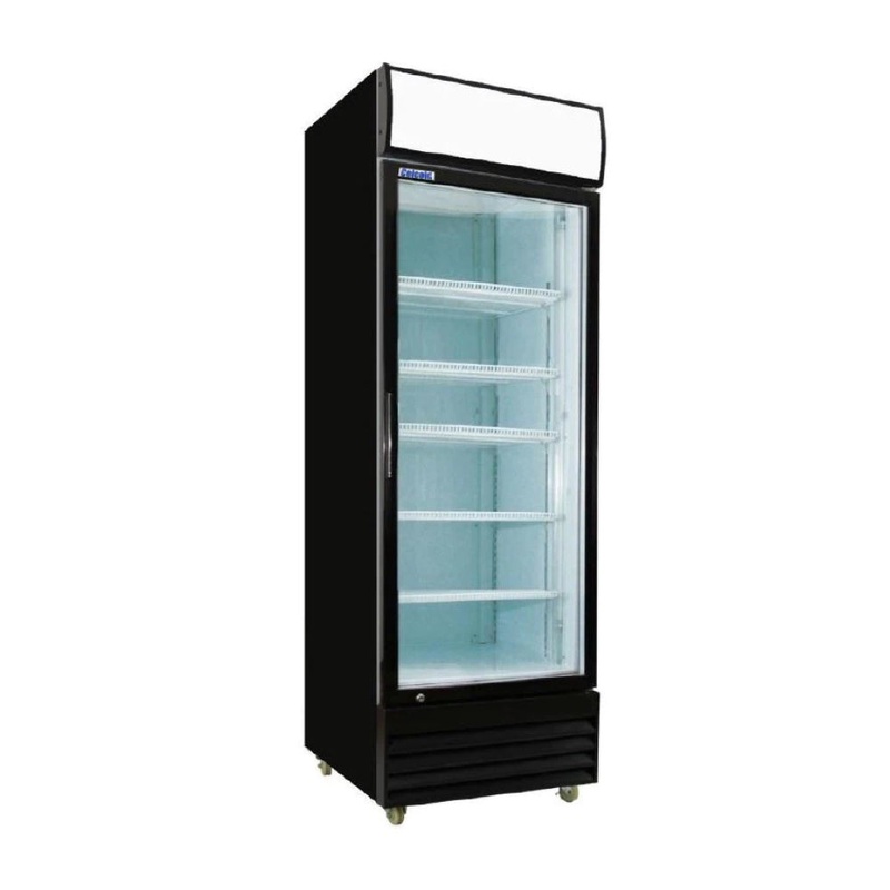 Celcold CUR23GD 27 Upright Glass Door Merchandising Cooler – 22.5 cu. ft.
