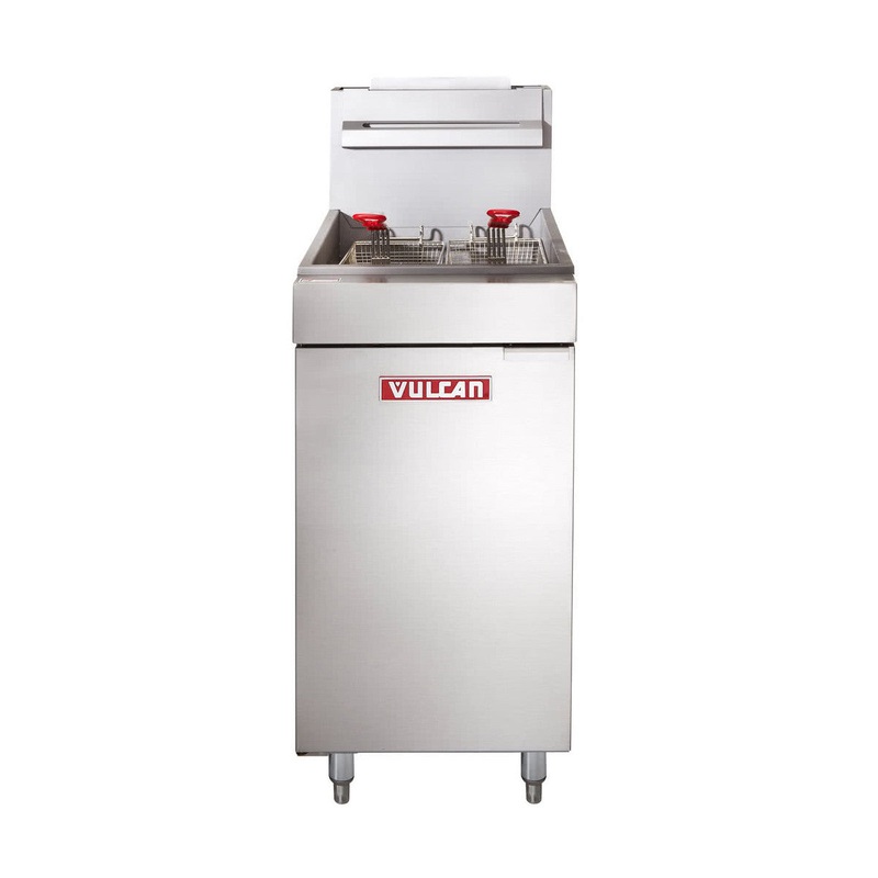 (DEMO) Vulcan LG500 65-70 Lb. Liquid Propane Floor Fryer – 150,000 BTU