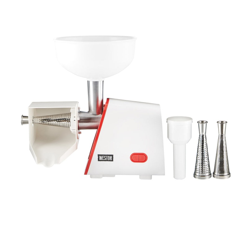 Weston 82-0250-W Deluxe Electric Tomato Strainer – 120V / 250W
