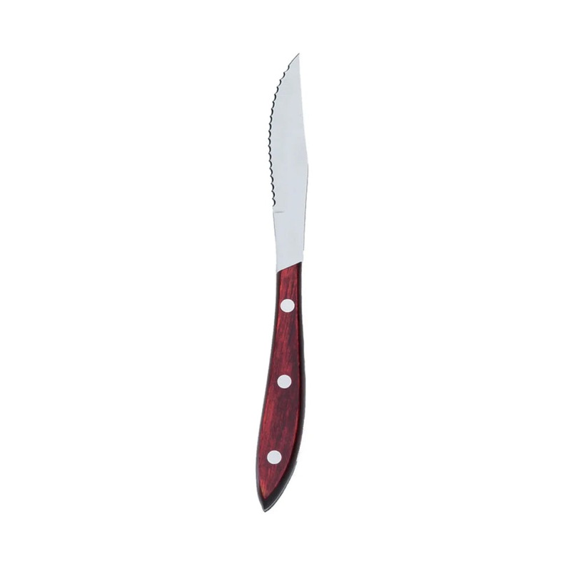 Browne 574339 9 Pointed Tip Steak Knife with Pakka Wood Handle