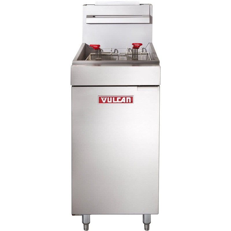 (DEMO) Vulcan LG400 45-50 Lb. Natural Gas Floor Fryer – 120,000 BTU