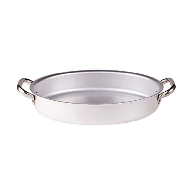 Pentole Agnelli ALMA12030 11.8 x 7.5 Oval Fish Pan With Two Stainless Steel Handles