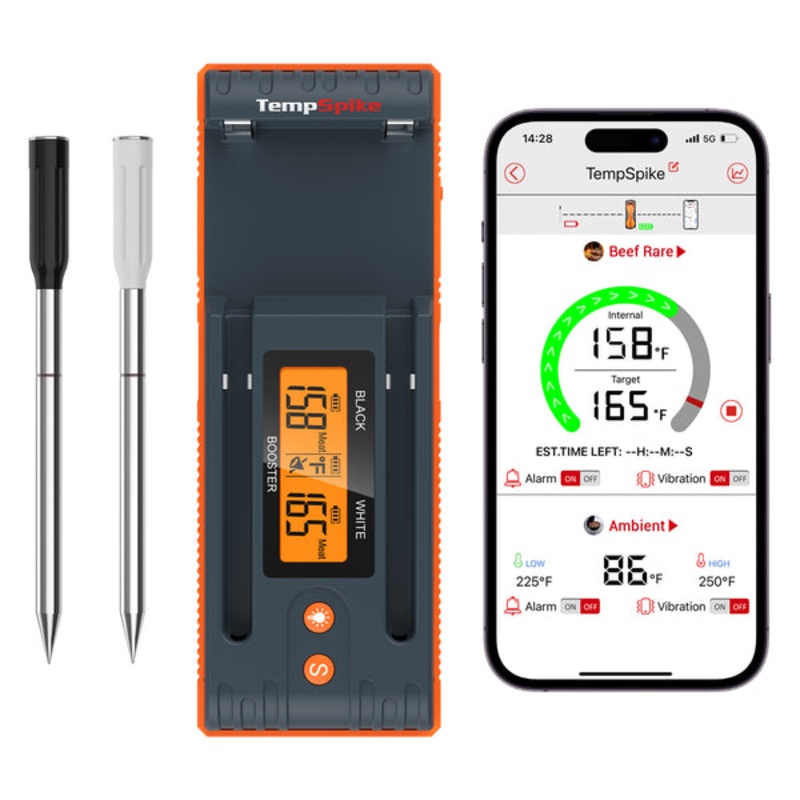 ThermoPro TempSpike TP962W Dual Probe Wireless Meat Thermometer with 500 ft. Remote Range