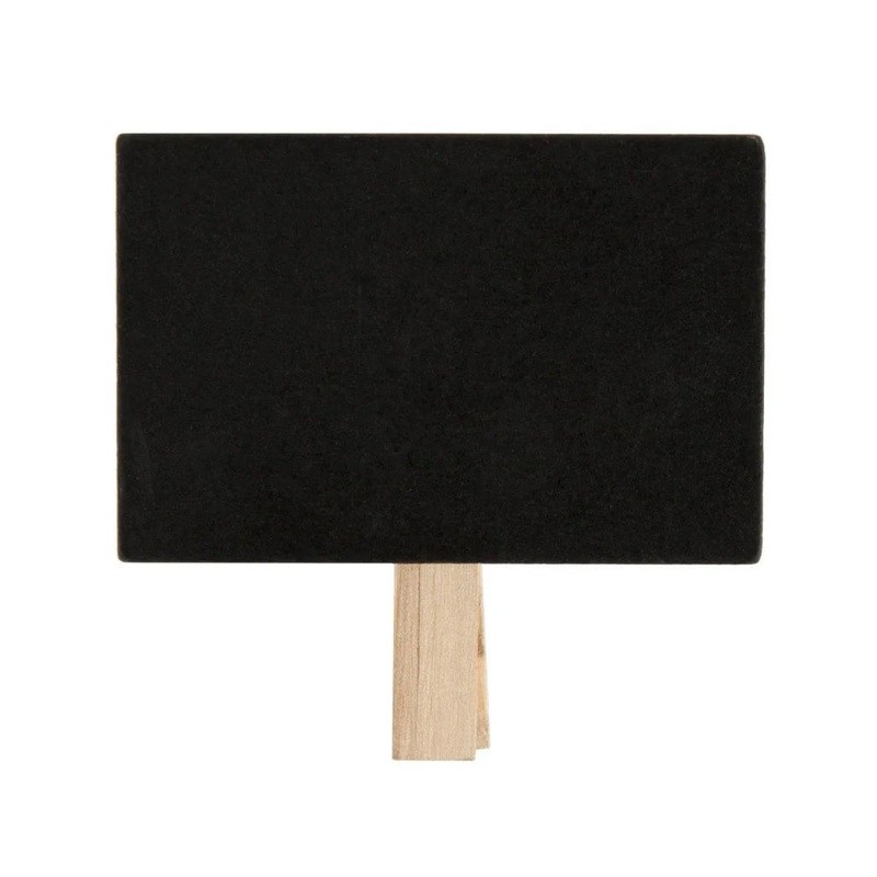 TableCraft BAMCBCP 2.85 Chalkboard with Clothespin Clip – 6/Pack