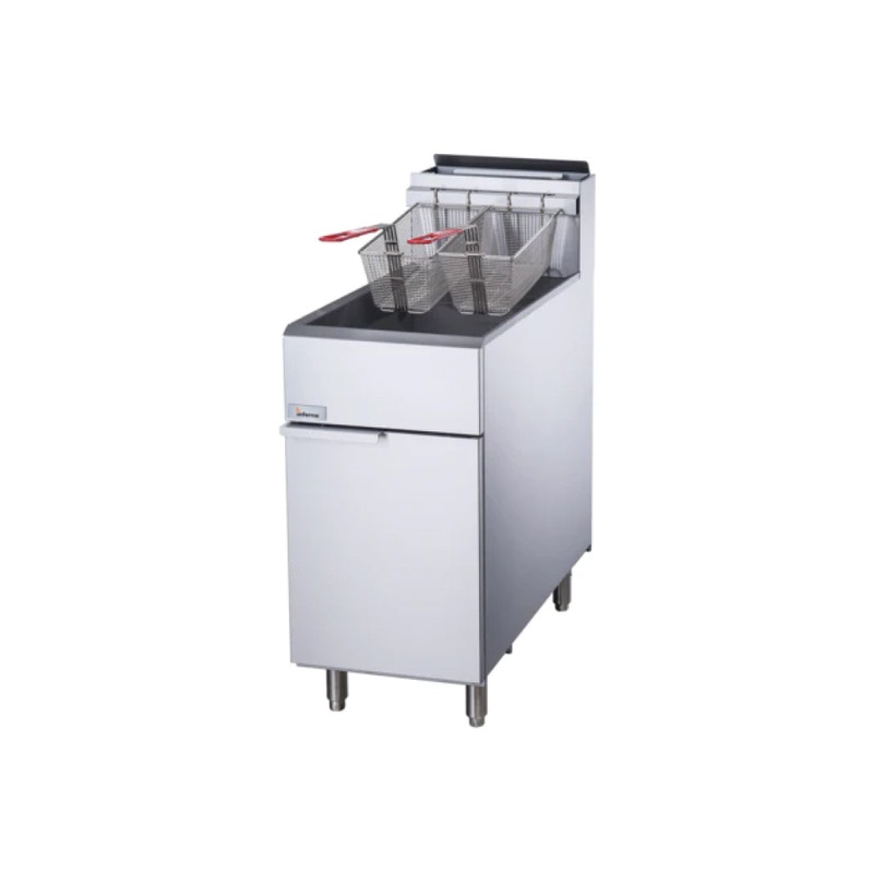 Inferno IF-40 40 Lb. Commercial Deep Fryer – 90,000 BTU