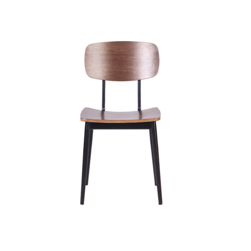 Nella Market Brown Metal Chair