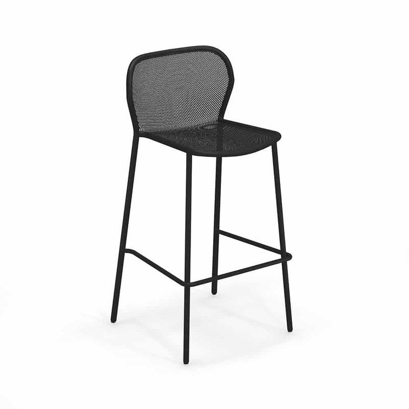 emu Darwin Bar Stool-Black & Bronze & Cement & Red & Gray