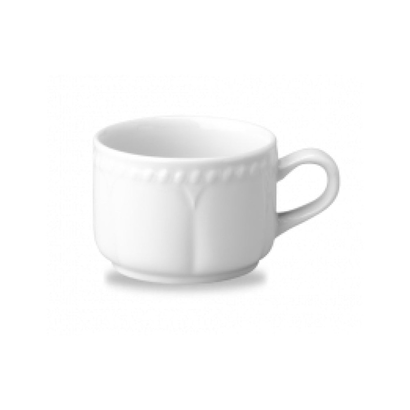 Churchill 7.4 Oz. Super Vitrified Buckingham Stackable Tea Cup – 24/Case – W BC1