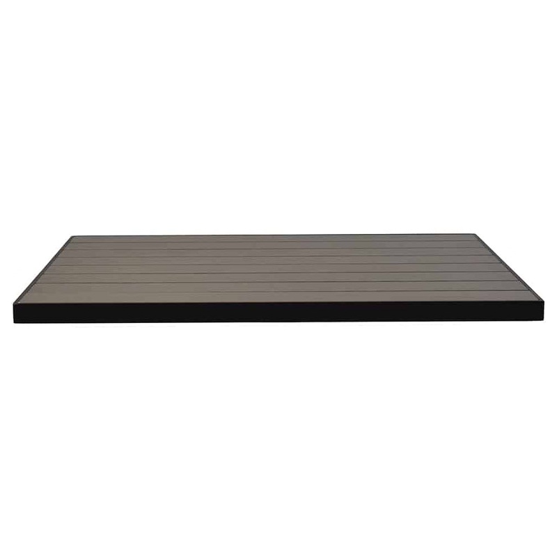 emu Sid Aluminum 26 x 30 Rectangle Table Top