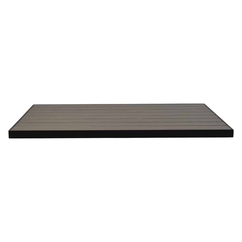 emu Sid Aluminum 48 x 30 Rectangle Table Top