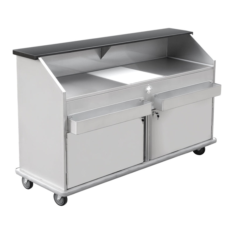 Nella 74 Portable Bar with 2 Hinge Doors, Locks & Ice Bin – 48069