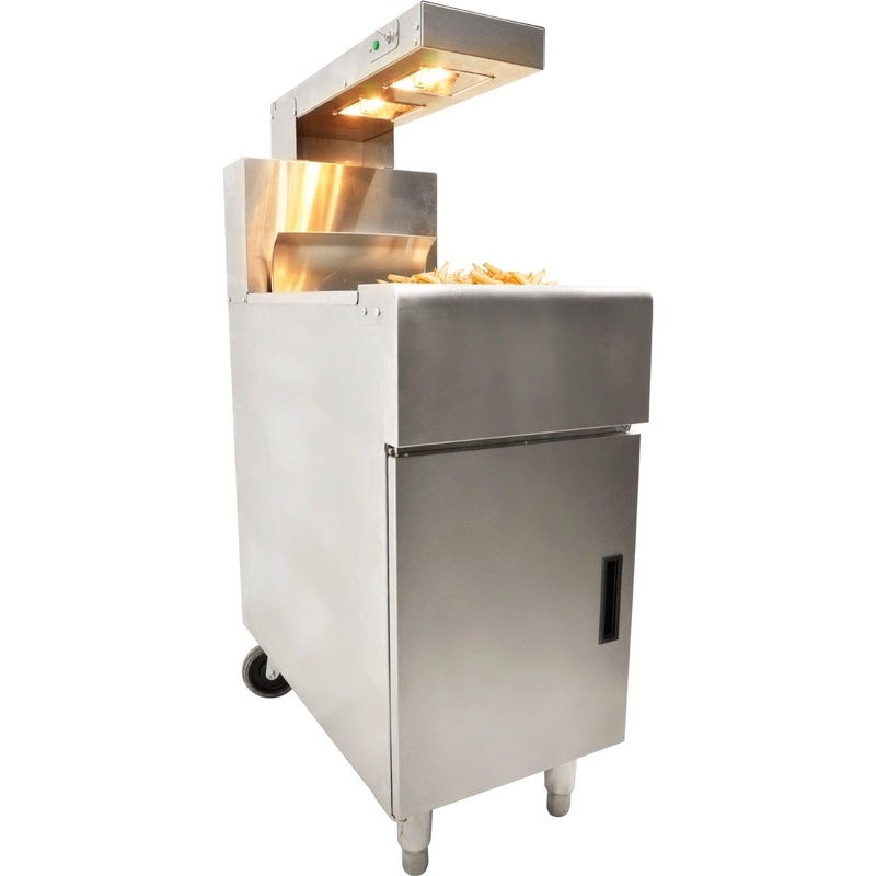 (SCRATCH & DENT) Nella Freestanding Chip Dump Station with Heat Lamp – 43260