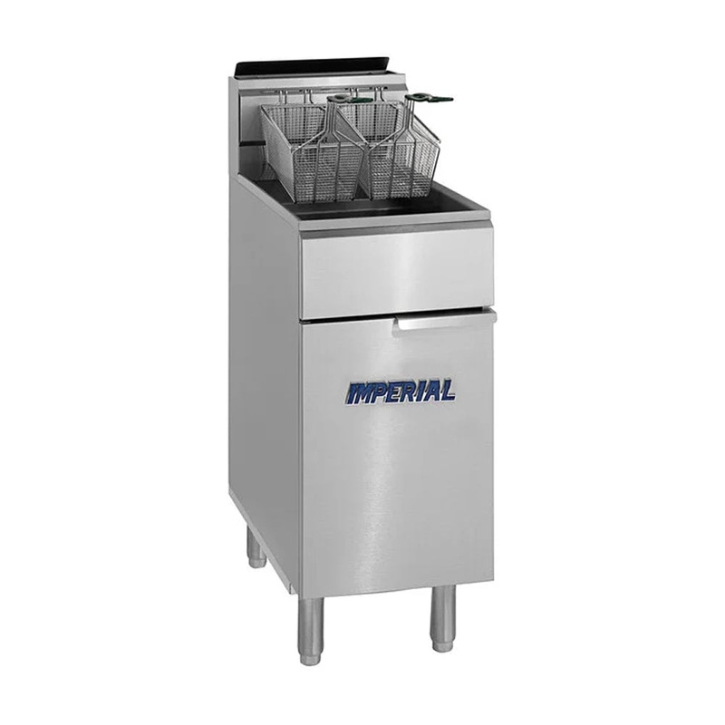 Imperial IFS-40 40 Lb. Gas Tube Fired Fryer – 105,000 BTU