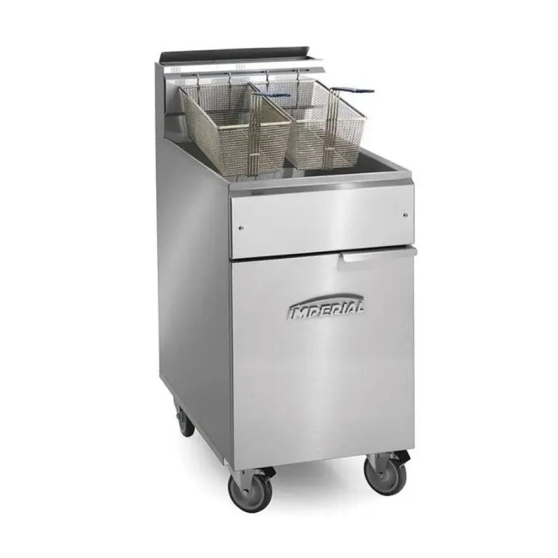 Imperial IFS-75-OP 75 Lb. Open Pot Gas Tube Fired Fryer – 150,000 BTU