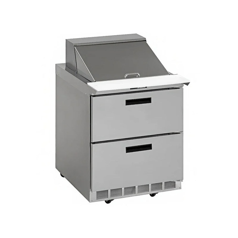 (SCRATCH & DENT) Delfield D4427N-12M-TH2 27 Mega Top 2-Drawer Salad/Sandwich Refrigerated Prep Table