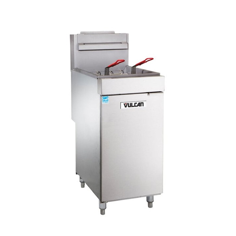 (SCRATCH & DENT) Vulcan 1VEG35M 35-40 Lb. Natural Gas Fryer – 70,000 BTU