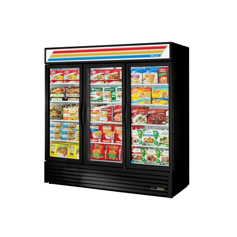 (USED) True GDM-72F 78 Swing Glass 3-Door Merchandiser Freezer